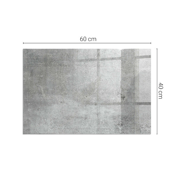 Obdélníkové sklo pod krbová kamna Vzorek surového betonu