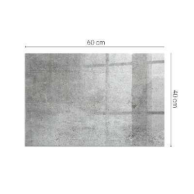 Obdélníkové sklo pod krbová kamna Vzorek surového betonu