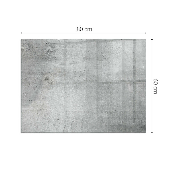 Obdélníkové sklo pod krbová kamna Vzorek surového betonu