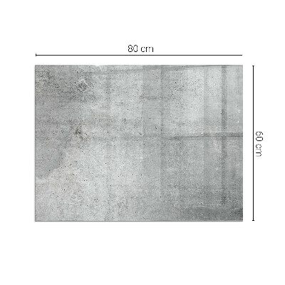 Obdélníkové sklo pod krbová kamna Vzorek surového betonu