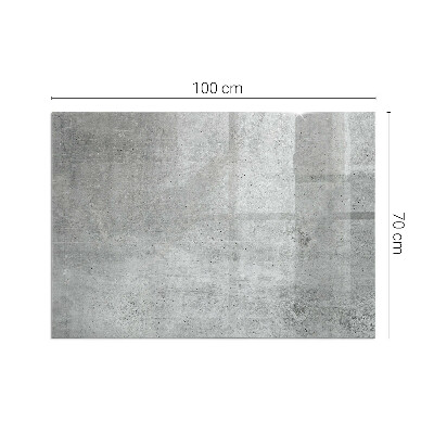 Obdélníkové sklo pod krbová kamna Vzorek surového betonu