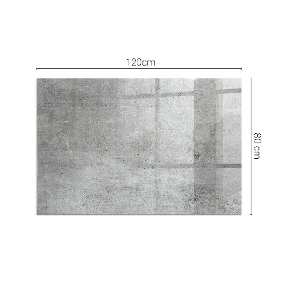 Obdélníkové sklo pod krbová kamna Vzorek surového betonu