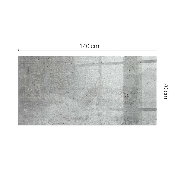 Obdélníkové sklo pod krbová kamna Vzorek surového betonu