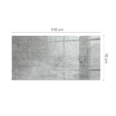 Obdélníkové sklo pod krbová kamna Vzorek surového betonu