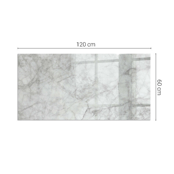 Obdélníkové sklo pod krbová kamna Mramorová textura v elegantním stylu