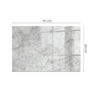 Obdélníkové sklo pod krbová kamna Mramorová textura v elegantním stylu