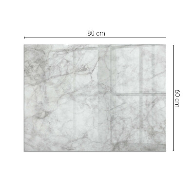 Obdélníkové sklo pod krbová kamna Mramorová textura v elegantním stylu