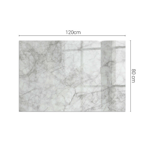 Obdélníkové sklo pod krbová kamna Mramorová textura v elegantním stylu