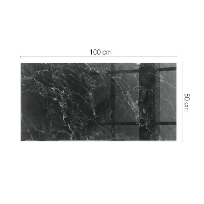 Obdélníková podložka před krb Stylový mramorový motiv
