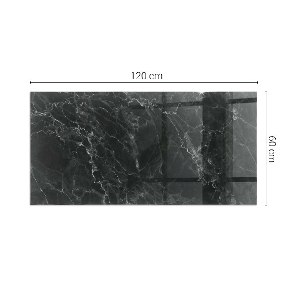 Obdélníková podložka před krb Stylový mramorový motiv