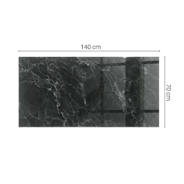 Obdélníková podložka před krb Stylový mramorový motiv