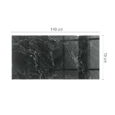Obdélníková podložka před krb Stylový mramorový motiv