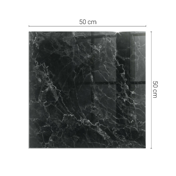 Obdélníková podložka před krb Stylový mramorový motiv