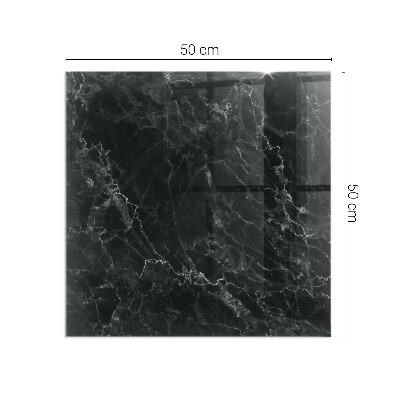 Obdélníková podložka před krb Stylový mramorový motiv