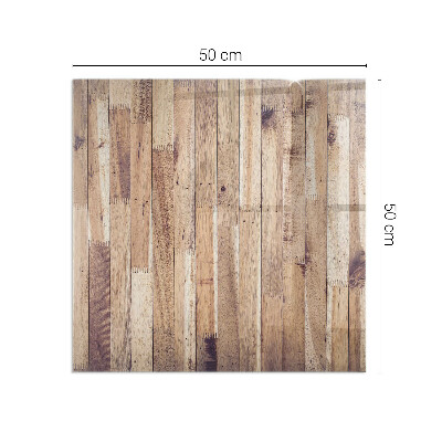 Obdélníkové sklo pod krbová kamna Dřevěný vzor v geometrickém uspořádání