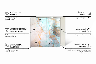 Obdélníkové sklo pod krbová kamna Dřevěný vzor v geometrickém uspořádání