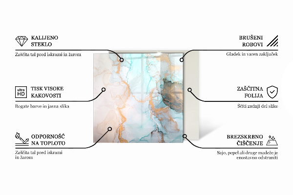 Obdélníkové sklo pod krbová kamna Dřevěný vzor v geometrickém uspořádání
