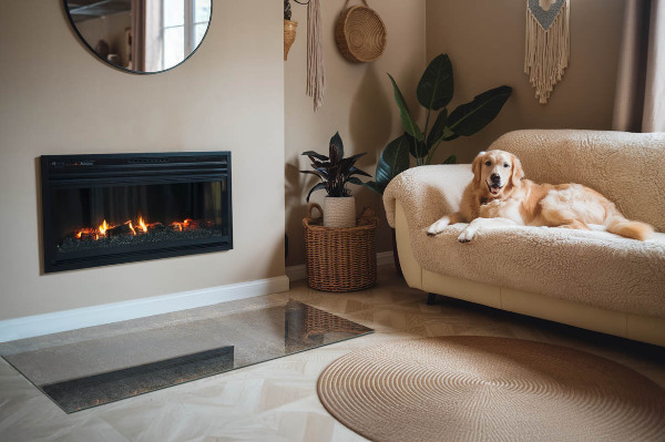 Obdélníková skleněná podložka pod kamna Abstraktní vzor s různými texturami