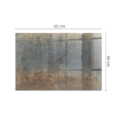 Obdélníková skleněná podložka pod kamna Abstraktní vzor s různými texturami