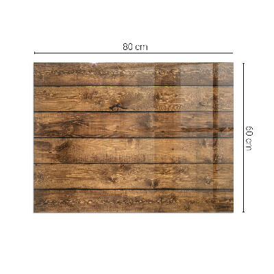 Obdélníková podložka před krb Přírodní dřevěná textura