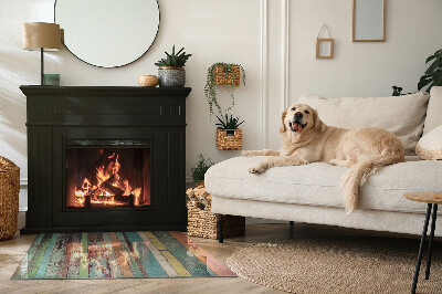 Obdélníková skleněná podložka pod kamna Barvy desek v různých tónech