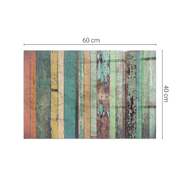 Obdélníková skleněná podložka pod kamna Barvy desek v různých tónech