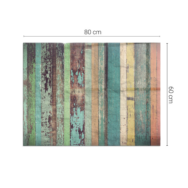 Obdélníková skleněná podložka pod kamna Barvy desek v různých tónech