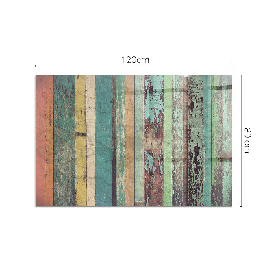 Obdélníková skleněná podložka pod kamna Barvy desek v různých tónech