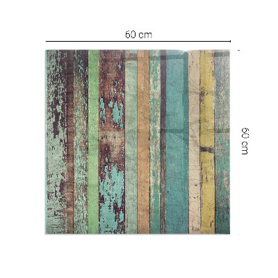 Obdélníková skleněná podložka pod kamna Barvy desek v různých tónech