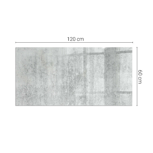 Obdélníková podložka před krb Konstrukce ze surového betonu