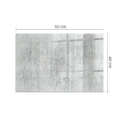 Obdélníková podložka před krb Konstrukce ze surového betonu