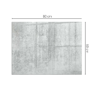 Obdélníková podložka před krb Konstrukce ze surového betonu