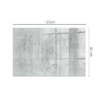 Obdélníková podložka před krb Konstrukce ze surového betonu