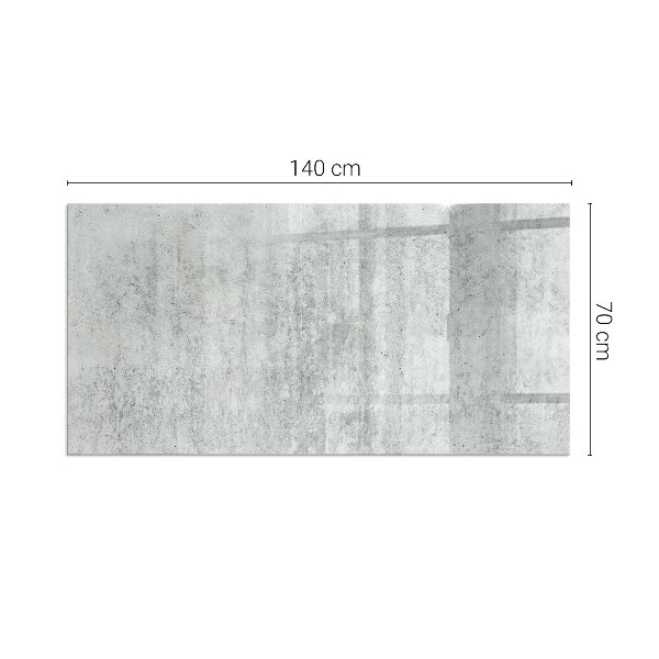 Obdélníková podložka před krb Konstrukce ze surového betonu