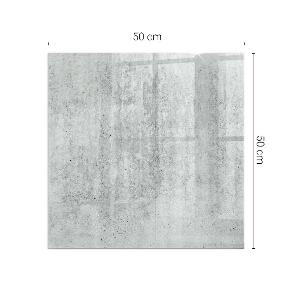 Obdélníková podložka před krb Konstrukce ze surového betonu