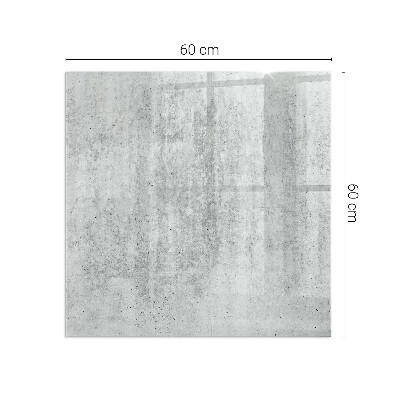 Obdélníková podložka před krb Konstrukce ze surového betonu