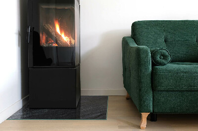 Obdélníková podložka před krb Vzor skalní struktury