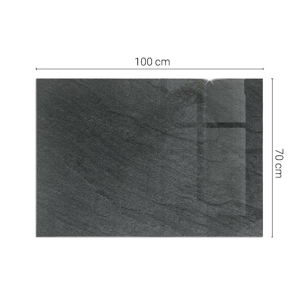 Obdélníkové sklo pod krbová kamna Kamenná struktura vzor