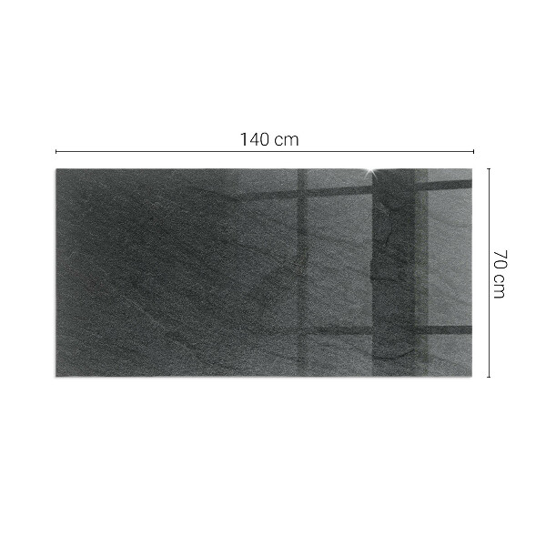 Obdélníkové sklo pod krbová kamna Kamenná struktura vzor