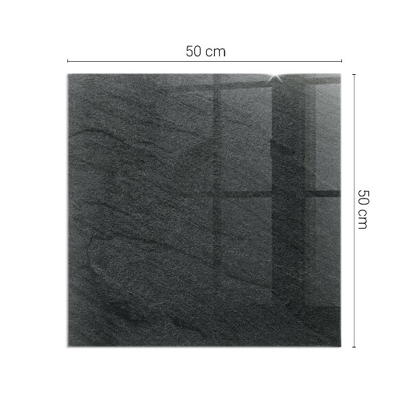 Obdélníkové sklo pod krbová kamna Kamenná struktura vzor