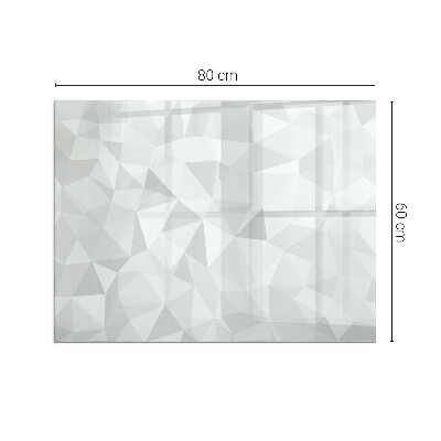 Obdélníková skleněná podložka pod kamna Geometrická abstrakce ve tvarech