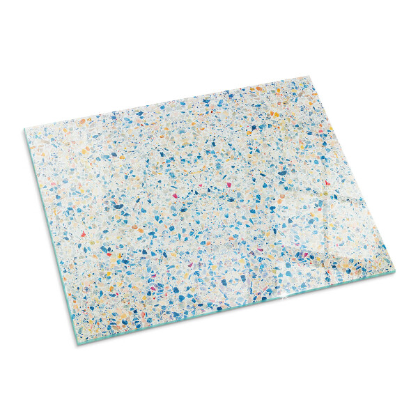 Obdélníkové sklo pod krbová kamna Abstraktní texturní motiv