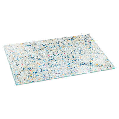 Obdélníkové sklo pod krbová kamna Abstraktní texturní motiv