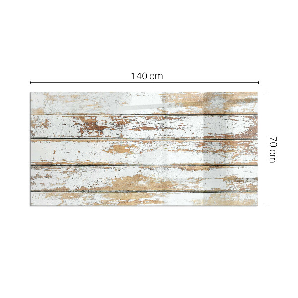 Obdélníková podložka před krb Rezavé dřevěné prkno