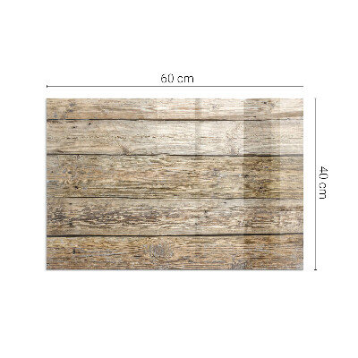 Obdélníkové sklo pod krbová kamna Dřevěná textura v přírodním stylu