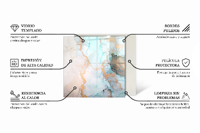Obdélníkové sklo pod krbová kamna Dřevěná textura v přírodním stylu