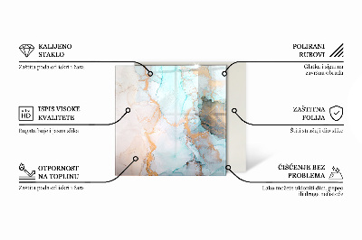 Obdélníkové sklo pod krbová kamna Dřevěná textura v přírodním stylu