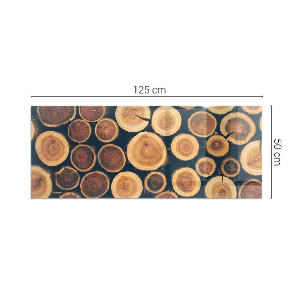 Obdélníkové sklo pod krbová kamna Krabice s dřevěným rámem