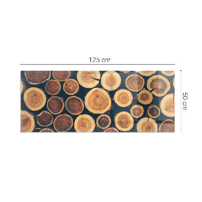 Obdélníkové sklo pod krbová kamna Krabice s dřevěným rámem