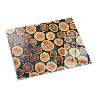 Obdélníkové sklo pod krbová kamna Krabice s dřevěným rámem